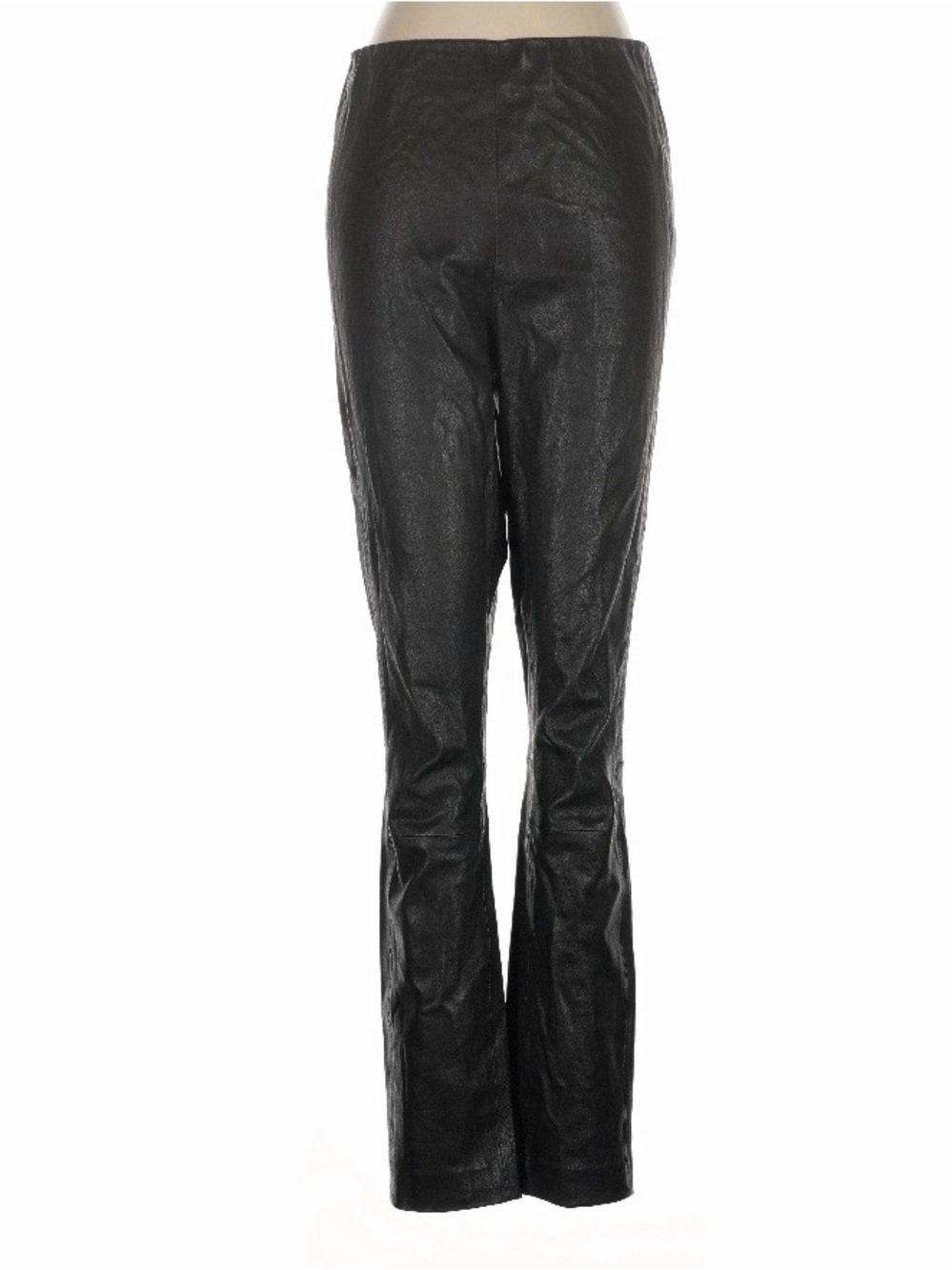 rag & bone Black Faux Leather Flare Jeans